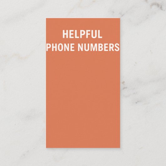 Verzekeringsagent - Voordeel Visitekaartje (Achterkant)