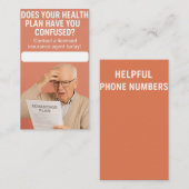 Verzekeringsagent - Voordeel Visitekaartje (Voorkant / Achterkant)