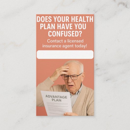 Verzekeringsagent - Voordeel Visitekaartje (Voorkant)