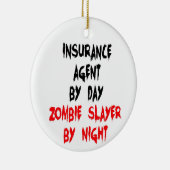 Verzekeringsagent Zombie-laag Keramisch Ornament (Rechts)