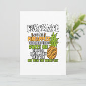 Verzekeringsagenten zijn als ananassen. feestdagenkaart (Staand voorkant)