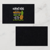 Verzekeringsagenten zijn als ananassen. visitekaartje (Voorkant / Achterkant)