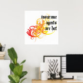 Verzekeringsagenten zijn hot poster (Thuiskantoor)