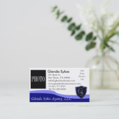 Verzekeringsagentschap 3,5 x 2,0 inch, 100 pack, w visitekaartje (Staand voorkant)