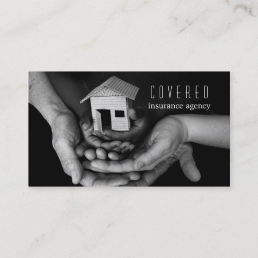 Verzekeringsagentschap, vennootschap visitekaartje (Voorkant)