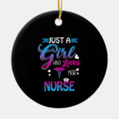 Verzekeringscadeau | Alleen een meisje dat van haa Keramisch Ornament (Voorkant)