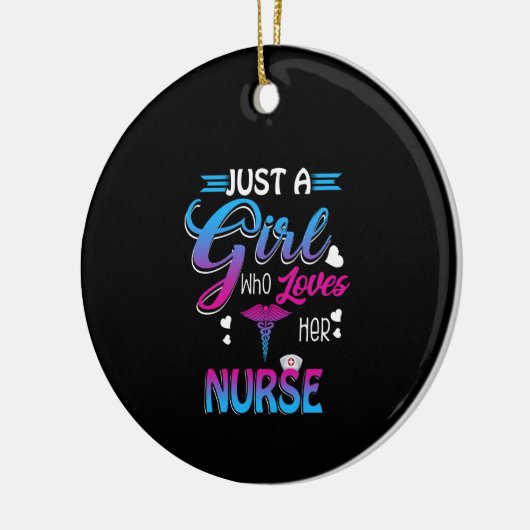 Verzekeringscadeau | Alleen een meisje dat van haa Keramisch Ornament (Links)