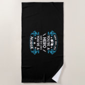 Verzekeringscadeau | Bespaar één leven dat je een  Strandlaken (Voorkant)