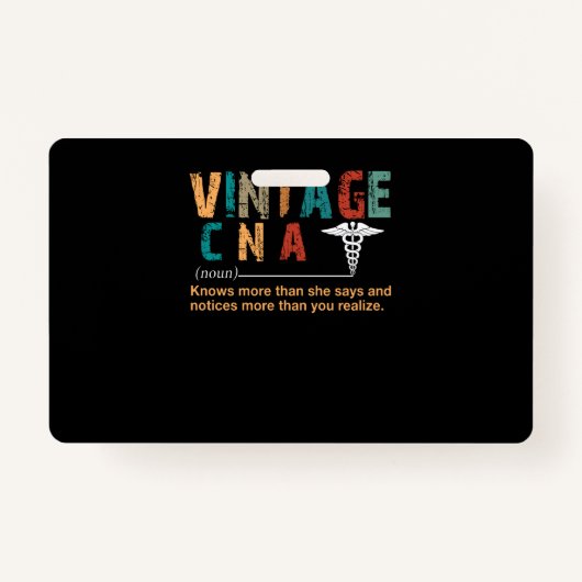 Verzekeringscadeau |  CNA Betekenis van cadeau Badge (Voorkant)