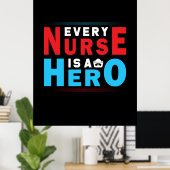 Verzekeringscadeau | Elke verpleegster is een hele Poster (Thuiskantoor)