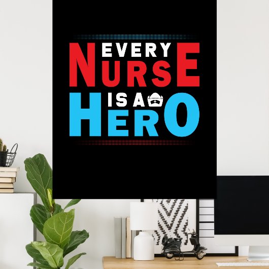 Verzekeringscadeau | Elke verpleegster is een hele Poster (Thuiskantoor)
