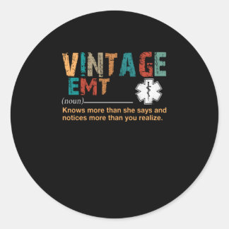 Verzekeringscadeau |  EMT Nurse Lover Gift Ronde Sticker