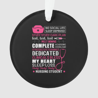 Verzekeringscadeau | Geen sociaal leven slaaptekor Ornament