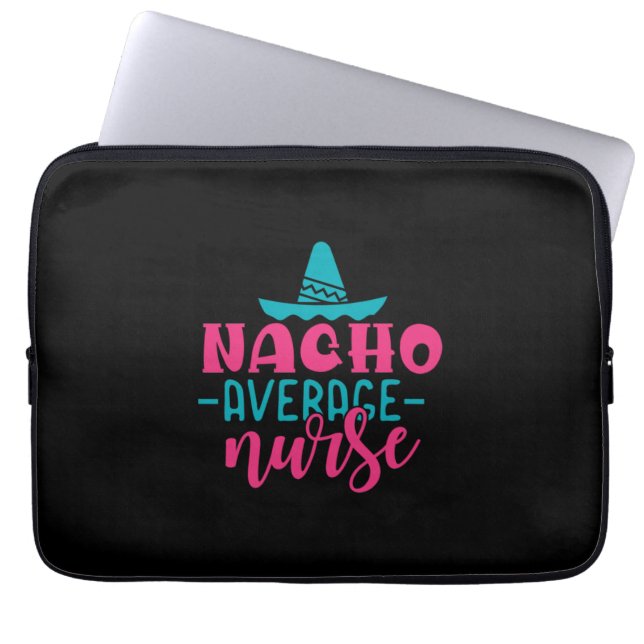 Verzekeringscadeau | Gemiddelde Nacho-zuren Laptop Sleeve (Voorkant)