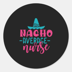 Verzekeringscadeau Gemiddelde Nacho-zuren Ronde Sticker
