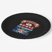 Verzekeringscadeau | Gepensioneerde verpleegkundig Papieren Bordje (Gekanteld)