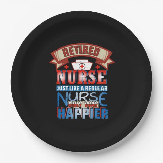 Verzekeringscadeau | Gepensioneerde verpleegkundig Papieren Bordje (Voorkant)