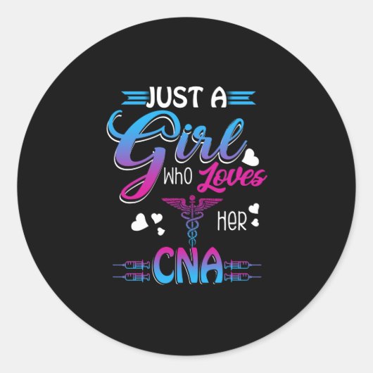 Verzekeringscadeau | Gewoon een meisje dat van haa Ronde Sticker (Voorkant)