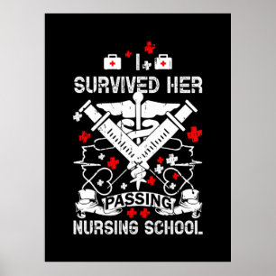 Verzekeringscadeau Haar passerende verpleegkunde Poster