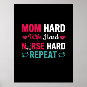 Verzekeringscadeau Harde verzorging van moeder Poster