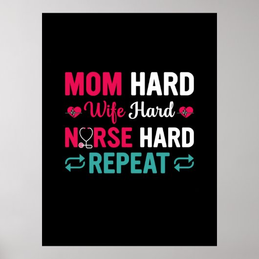 Verzekeringscadeau | Harde verzorging van moeder Poster (Voorkant)