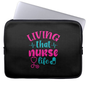 Verzekeringscadeau Het leven van deze verpleegst Laptop Sleeve
