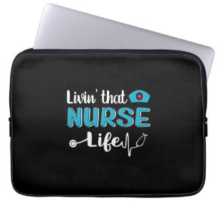 Verzekeringscadeau   Het leven van deze verpleegst Laptop Sleeve