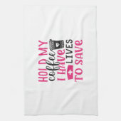 Verzekeringscadeau | Hou mijn geld vast, ik heb le Theedoek (Verticaal)