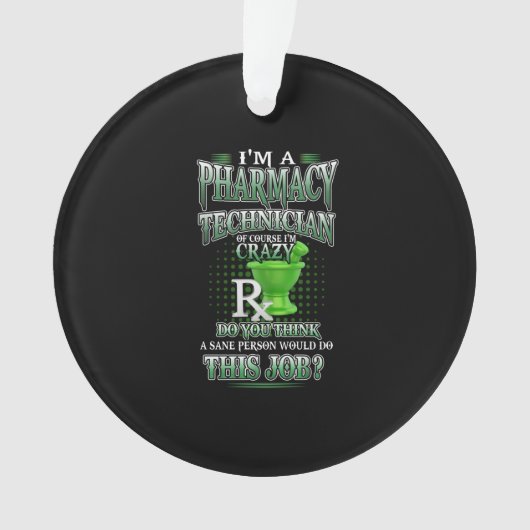 Verzekeringscadeau | Ik ben apotheker Ornament (voorkant)