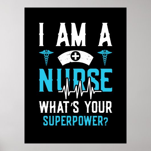 Verzekeringscadeau | Ik ben een verpleegster die j Poster (Voorkant)