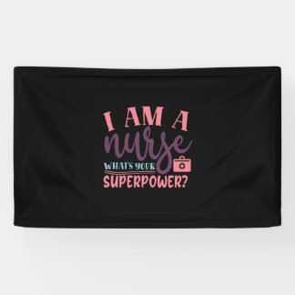 Verzekeringscadeau | Ik ben een verpleegster die j Spandoek