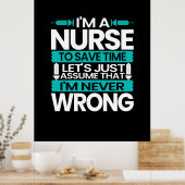 Verzekeringscadeau | Ik ben een verpleegster om ti Poster (Keuken)