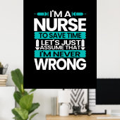 Verzekeringscadeau | Ik ben een verpleegster om ti Poster (Thuiskantoor)