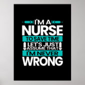 Verzekeringscadeau | Ik ben een verpleegster om ti Poster (Voorkant)