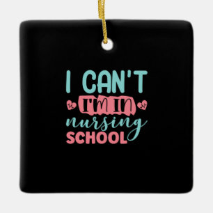 Verzekeringscadeau Ik ben in de verpleegschool Keramisch Ornament