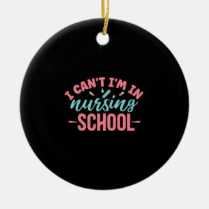 Verzekeringscadeau Ik ben in de verpleegschool Keramisch Ornament