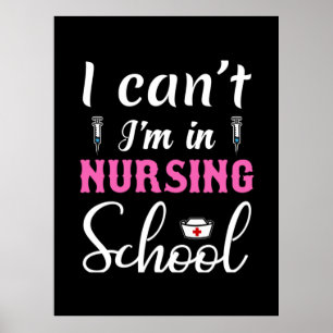 Verzekeringscadeau Ik ben in de verpleegschool Poster