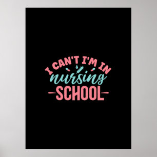 Verzekeringscadeau   Ik ben in de verpleegschool Poster