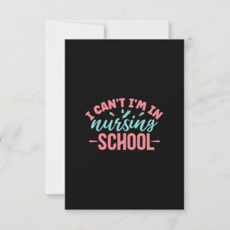 Verzekeringscadeau | Ik ben in de verpleegschool RSVP Kaartje