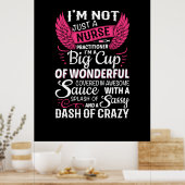 Verzekeringscadeau | Ik ben niet alleen een verple Poster (Keuken)