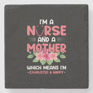 Verzekeringscadeau Ik ben verpleegmoeder Stenen Onderzetter
