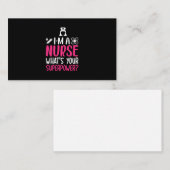 Verzekeringscadeau | Ik ben verpleegster wat je Su Visitekaartje (Voorkant / Achterkant)