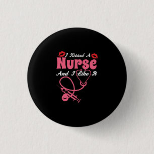 Verzekeringscadeau   Ik heb een verpleegster gekus Ronde Button 3,2 Cm