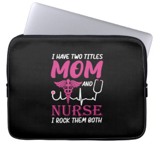 Verzekeringscadeau Ik heb twee titels voor moede Laptop Sleeve