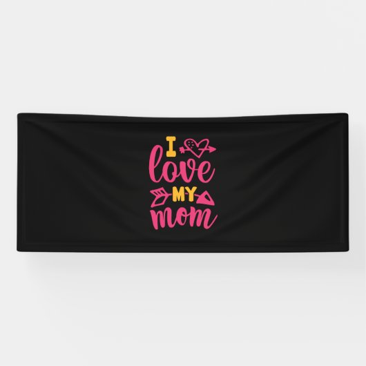 Verzekeringscadeau | Ik hou van mijn moeder Spandoek (Horizontaal)