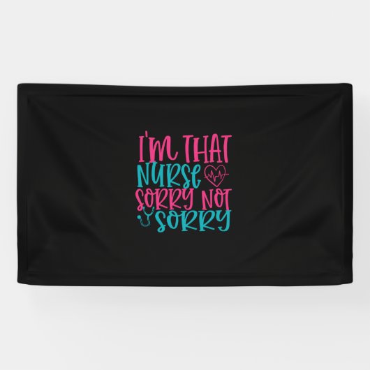 Verzekeringscadeau | Im dat de verpleegster het ni Spandoek (Horizontaal)