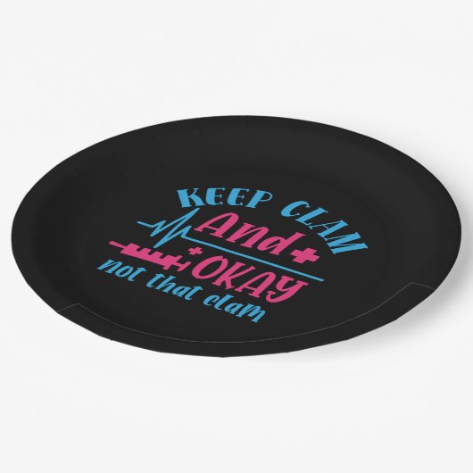 Verzekeringscadeau | Kalm houden en niet dat klusj Papieren Bordje (Gekanteld)