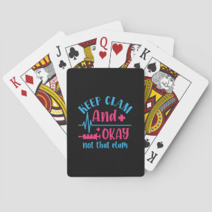 Verzekeringscadeau   Kalm houden en niet dat klusj Pokerkaarten