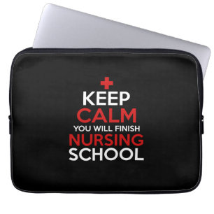 Verzekeringscadeau   Kalm houden Je zult klaar zij Laptop Sleeve