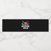 Verzekeringscadeau | Kerstverpleegkundigen Waterfles Etiket (Enkel label)